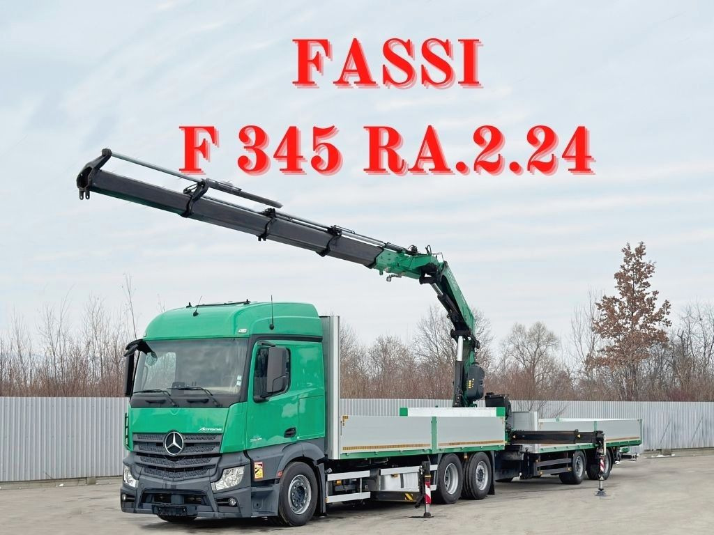 Mercedes-Benz ACTROS 2645 * FASSI F345.24 + FUNK + Anhänger - Kamion s kranom: slika Mercedes-Benz ACTROS 2645 * FASSI F345.24 + FUNK + Anhänger - Kamion s kranom Mercedes-Benz ACTROS 2645 * FASSI F345.24 + FUNK + Anhänger - Kamion s kranom: slika Mercedes-Benz ACTROS 2645 * FASSI F345.24 + FUNK + Anhänger - Kamion s kranom