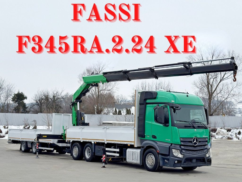Mercedes-Benz ACTROS 2645 * FASSI F345.24 XE + FUNK + Anhänger - Kamion s kranom: slika Mercedes-Benz ACTROS 2645 * FASSI F345.24 XE + FUNK + Anhänger - Kamion s kranom Mercedes-Benz ACTROS 2645 * FASSI F345.24 XE + FUNK + Anhänger - Kamion s kranom: slika Mercedes-Benz ACTROS 2645 * FASSI F345.24 XE + FUNK + Anhänger - Kamion s kranom