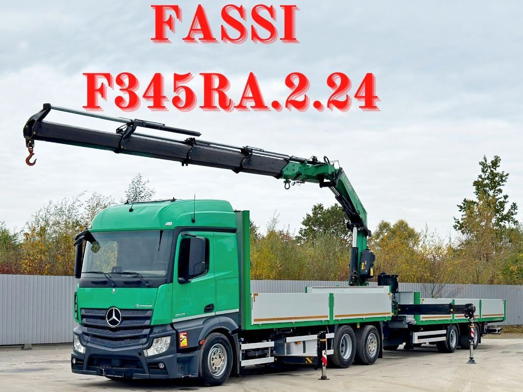 Mercedes-Benz ACTROS 2645* FASSI F345 RA 2.4/FUNK+Anhänger - Kamion s kranom: slika  Mercedes-Benz ACTROS 2645* FASSI F345 RA 2.4/FUNK+Anhänger - Kamion s kranom Mercedes-Benz ACTROS 2645* FASSI F345 RA 2.4/FUNK+Anhänger - Kamion s kranom: slika  Mercedes-Benz ACTROS 2645* FASSI F345 RA 2.4/FUNK+Anhänger - Kamion s kranom
