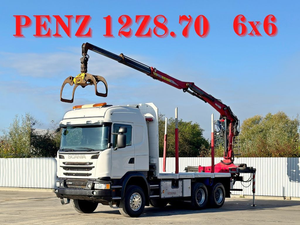 Scania G490* HOLZTRANSPORTER * PENZ 12Z8.70* 6x6 - Kamion s kranom: slika Scania G490* HOLZTRANSPORTER * PENZ 12Z8.70* 6x6 - Kamion s kranom Scania G490* HOLZTRANSPORTER * PENZ 12Z8.70* 6x6 - Kamion s kranom: slika Scania G490* HOLZTRANSPORTER * PENZ 12Z8.70* 6x6 - Kamion s kranom