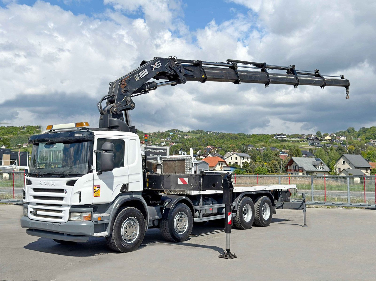 Scania P 420* PLATFORM 6,80m * HIAB 600 EP-5/FUNK * 8x4 - Kamion s kranom: slika Scania P 420* PLATFORM 6,80m * HIAB 600 EP-5/FUNK * 8x4 - Kamion s kranom Scania P 420* PLATFORM 6,80m * HIAB 600 EP-5/FUNK * 8x4 - Kamion s kranom: slika Scania P 420* PLATFORM 6,80m * HIAB 600 EP-5/FUNK * 8x4 - Kamion s kranom