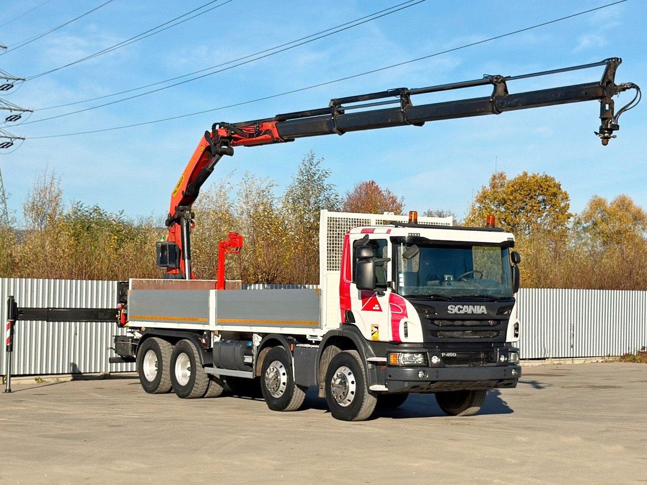 Scania P 450* PRITSCHE 6,90m * PK 23002- SH C FUNK *8x4 - Kamion s kranom: slika Scania P 450* PRITSCHE 6,90m * PK 23002- SH C FUNK *8x4 - Kamion s kranom Scania P 450* PRITSCHE 6,90m * PK 23002- SH C FUNK *8x4 - Kamion s kranom: slika Scania P 450* PRITSCHE 6,90m * PK 23002- SH C FUNK *8x4 - Kamion s kranom