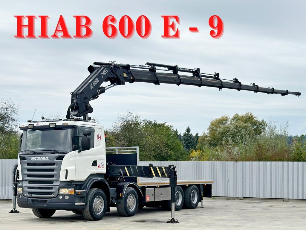 Scania R 620*PLATFORM 6,45m*HIAB 600 E - 9 + FUNK / 8x4 - Kamion s kranom: slika Scania R 620*PLATFORM 6,45m*HIAB 600 E - 9 + FUNK / 8x4 - Kamion s kranom Scania R 620*PLATFORM 6,45m*HIAB 600 E - 9 + FUNK / 8x4 - Kamion s kranom: slika Scania R 620*PLATFORM 6,45m*HIAB 600 E - 9 + FUNK / 8x4 - Kamion s kranom
