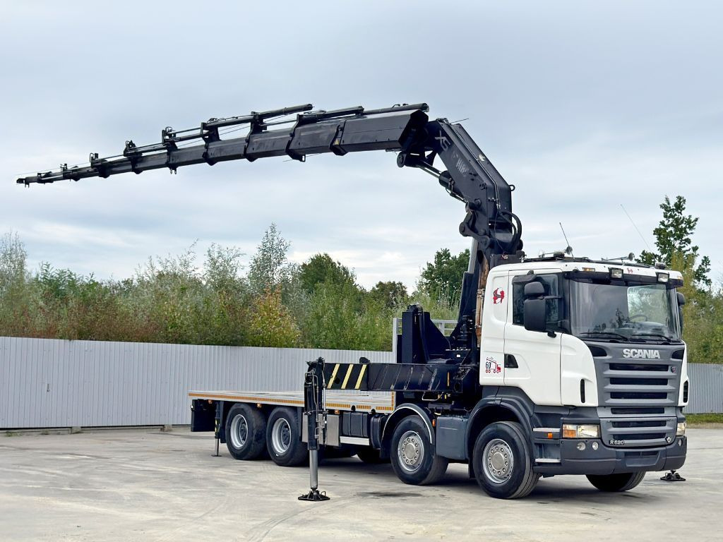 Scania R 620*PLATFORM 6,45m*HIAB 600 E - 9 + FUNK / 8x4 - Kamion s kranom: slika Scania R 620*PLATFORM 6,45m*HIAB 600 E - 9 + FUNK / 8x4 - Kamion s kranom Scania R 620*PLATFORM 6,45m*HIAB 600 E - 9 + FUNK / 8x4 - Kamion s kranom: slika Scania R 620*PLATFORM 6,45m*HIAB 600 E - 9 + FUNK / 8x4 - Kamion s kranom