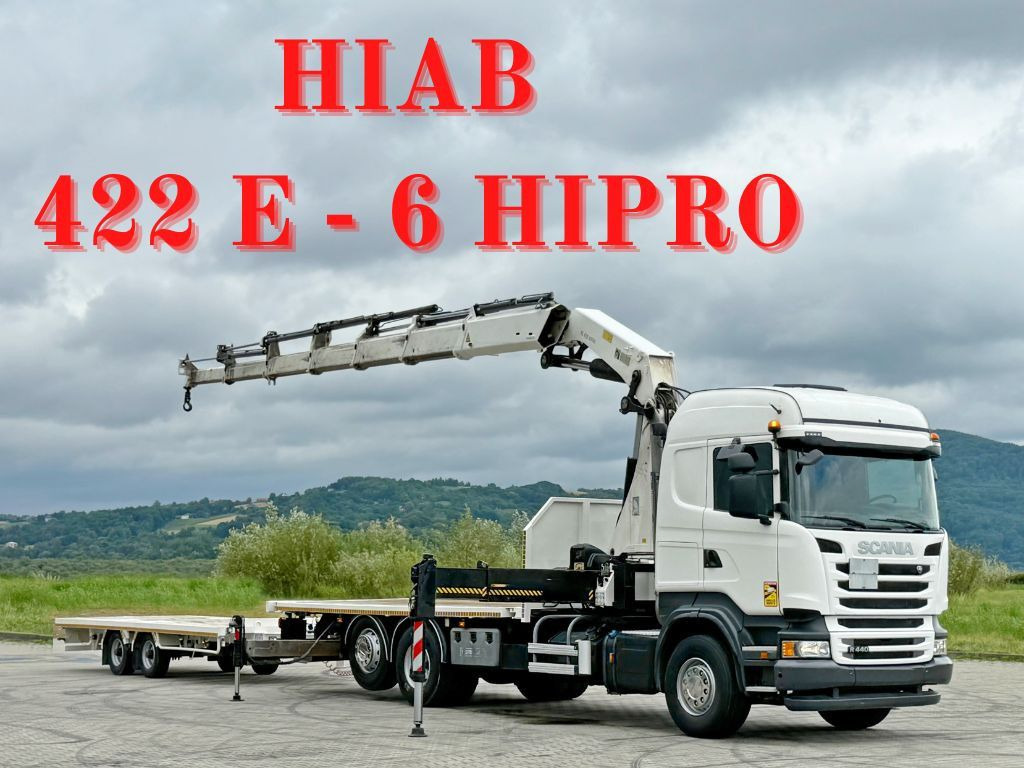 Scania R440 * HIAB 422 E-6 HIPRO + FUNK + Anhänger! 6x4 - Kamion s kranom: slika Scania R440 * HIAB 422 E-6 HIPRO + FUNK + Anhänger! 6x4 - Kamion s kranom Scania R440 * HIAB 422 E-6 HIPRO + FUNK + Anhänger! 6x4 - Kamion s kranom: slika Scania R440 * HIAB 422 E-6 HIPRO + FUNK + Anhänger! 6x4 - Kamion s kranom