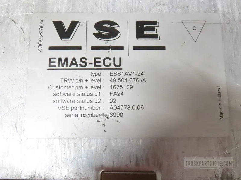 DAF 1675129 VSE Regeleenheid - Upravljačka jedinica (ECU) za Kamion: slika DAF 1675129 VSE Regeleenheid - Upravljačka jedinica (ECU) za Kamion DAF 1675129 VSE Regeleenheid - Upravljačka jedinica (ECU) za Kamion: slika DAF 1675129 VSE Regeleenheid - Upravljačka jedinica (ECU) za Kamion
