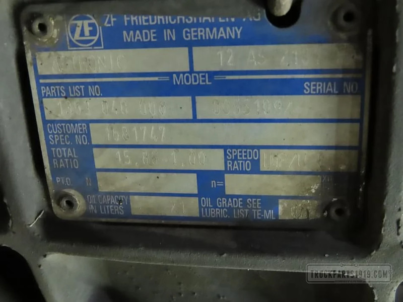 DAF Gearbox & Clutch Parts Versnellingsbak 12AS2131TD DAF - Mjenjač za Kamion: slika DAF Gearbox & Clutch Parts Versnellingsbak 12AS2131TD DAF - Mjenjač za Kamion DAF Gearbox & Clutch Parts Versnellingsbak 12AS2131TD DAF - Mjenjač za Kamion: slika DAF Gearbox & Clutch Parts Versnellingsbak 12AS2131TD DAF - Mjenjač za Kamion