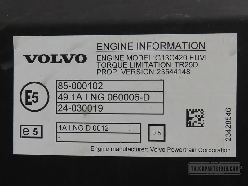 Volvo Motor G13C420 E6 - Motor za Kamion: slika Volvo Motor G13C420 E6 - Motor za Kamion Volvo Motor G13C420 E6 - Motor za Kamion: slika Volvo Motor G13C420 E6 - Motor za Kamion