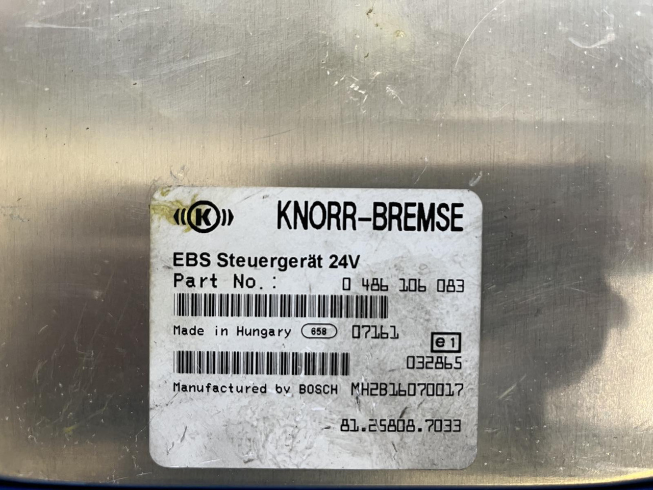 EBS ELECTRONICS BRAKE MAN TGA-TGX - Upravljačka jedinica (ECU) za Kamion: slika EBS ELECTRONICS BRAKE MAN TGA-TGX - Upravljačka jedinica (ECU) za Kamion EBS ELECTRONICS BRAKE MAN TGA-TGX - Upravljačka jedinica (ECU) za Kamion: slika EBS ELECTRONICS BRAKE MAN TGA-TGX - Upravljačka jedinica (ECU) za Kamion