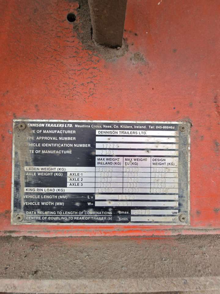 2006 Dennison Bulk Tipping Trailer - Kiper poluprikolica: slika 2006 Dennison Bulk Tipping Trailer - Kiper poluprikolica 2006 Dennison Bulk Tipping Trailer - Kiper poluprikolica: slika 2006 Dennison Bulk Tipping Trailer - Kiper poluprikolica