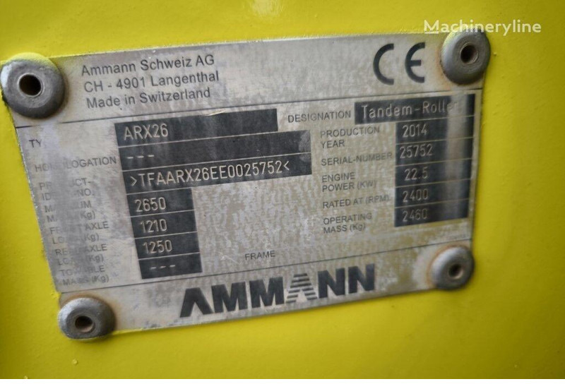 Zakup Ammann ARX 26 - Mini road roller Ammann ARX 26 - Mini road roller: slika Zakup Ammann ARX 26 - Mini road roller Ammann ARX 26 - Mini road roller