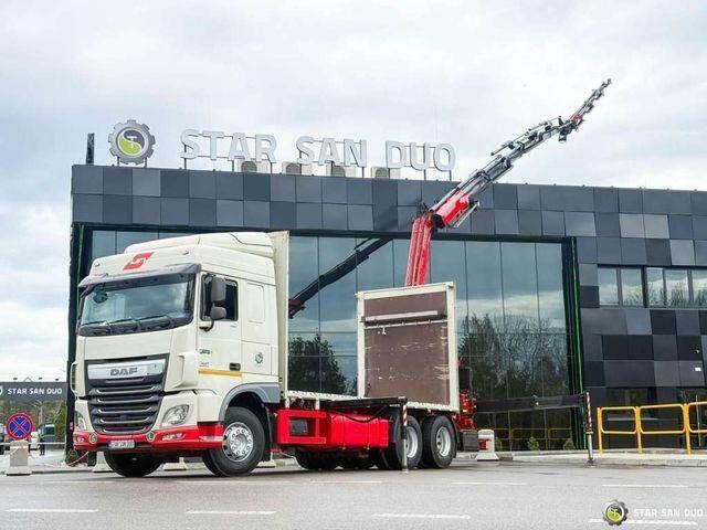 DAF XF 440 6x2 Fassi F365 FLY JIBCranePallet Grippe - Kamion s otvorenim sandukom, Kamion s kranom: slika DAF XF 440 6x2 Fassi F365 FLY JIBCranePallet Grippe - Kamion s otvorenim sandukom, Kamion s kranom DAF XF 440 6x2 Fassi F365 FLY JIBCranePallet Grippe - Kamion s otvorenim sandukom, Kamion s kranom: slika DAF XF 440 6x2 Fassi F365 FLY JIBCranePallet Grippe - Kamion s otvorenim sandukom, Kamion s kranom