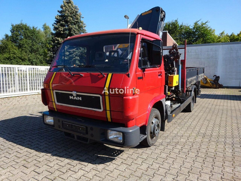 MAN 9.150 - Flatbed+crane - Kamion s otvorenim sandukom, Kamion s kranom: slika MAN 9.150 - Flatbed+crane - Kamion s otvorenim sandukom, Kamion s kranom MAN 9.150 - Flatbed+crane - Kamion s otvorenim sandukom, Kamion s kranom: slika MAN 9.150 - Flatbed+crane - Kamion s otvorenim sandukom, Kamion s kranom