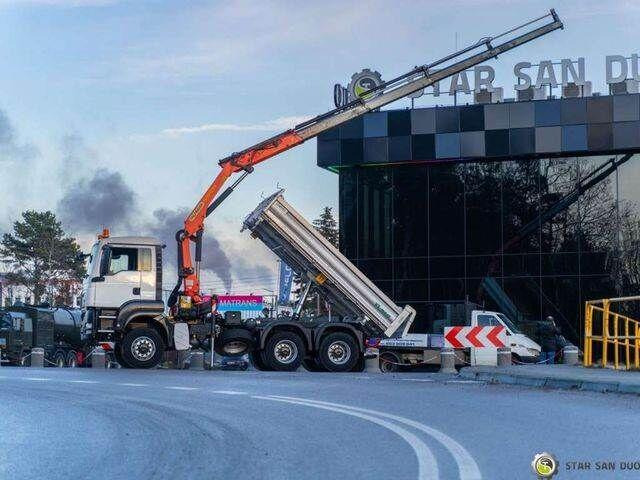 Kiper, Kamion s kranom MAN TGS 26.360 6x6 PALFINGER PK 18001 EH Crane Kipe: slika Kiper, Kamion s kranom MAN TGS 26.360 6x6 PALFINGER PK 18001 EH Crane Kipe