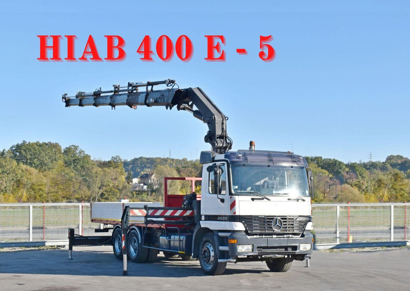 Mercedes-Benz ACTROS 2635 Pritsche - Kamion s otvorenim sandukom, Kamion s kranom: slika Mercedes-Benz ACTROS 2635 Pritsche - Kamion s otvorenim sandukom, Kamion s kranom Mercedes-Benz ACTROS 2635 Pritsche - Kamion s otvorenim sandukom, Kamion s kranom: slika Mercedes-Benz ACTROS 2635 Pritsche - Kamion s otvorenim sandukom, Kamion s kranom