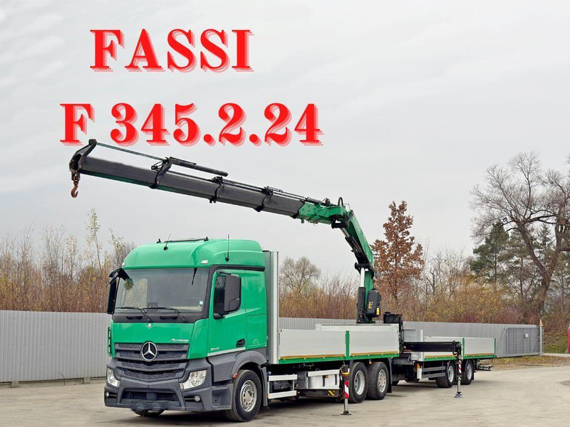 Mercedes-Benz ACTROS 2645 * FASSI F 345.24 + FUNK + Anhänger - Kamion s otvorenim sandukom, Kamion s kranom: slika Mercedes-Benz ACTROS 2645 * FASSI F 345.24 + FUNK + Anhänger - Kamion s otvorenim sandukom, Kamion s kranom Mercedes-Benz ACTROS 2645 * FASSI F 345.24 + FUNK + Anhänger - Kamion s otvorenim sandukom, Kamion s kranom: slika Mercedes-Benz ACTROS 2645 * FASSI F 345.24 + FUNK + Anhänger - Kamion s otvorenim sandukom, Kamion s kranom