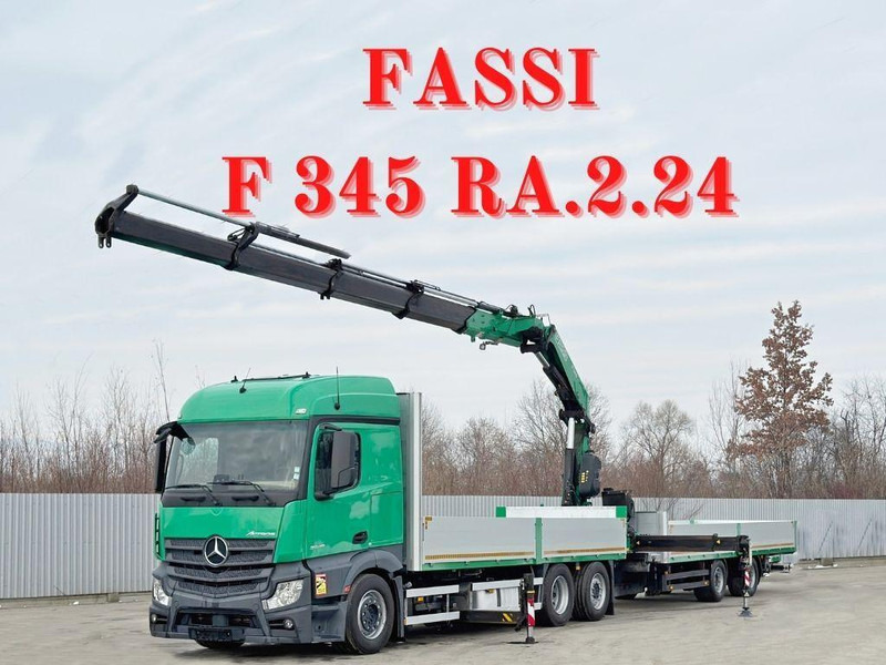 Mercedes-Benz ACTROS 2645 * FASSI F345.24 + FUNK + Anhänger - Kamion s otvorenim sandukom, Kamion s kranom: slika Mercedes-Benz ACTROS 2645 * FASSI F345.24 + FUNK + Anhänger - Kamion s otvorenim sandukom, Kamion s kranom Mercedes-Benz ACTROS 2645 * FASSI F345.24 + FUNK + Anhänger - Kamion s otvorenim sandukom, Kamion s kranom: slika Mercedes-Benz ACTROS 2645 * FASSI F345.24 + FUNK + Anhänger - Kamion s otvorenim sandukom, Kamion s kranom