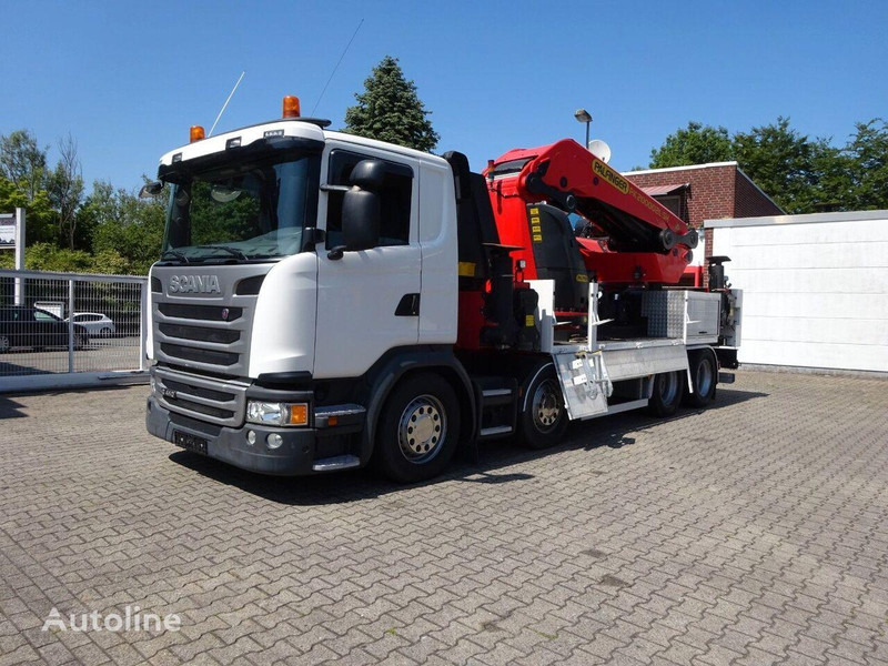 Scania G410 - Flatbed+crane - Kamion s otvorenim sandukom, Kamion s kranom: slika Scania G410 - Flatbed+crane - Kamion s otvorenim sandukom, Kamion s kranom Scania G410 - Flatbed+crane - Kamion s otvorenim sandukom, Kamion s kranom: slika Scania G410 - Flatbed+crane - Kamion s otvorenim sandukom, Kamion s kranom