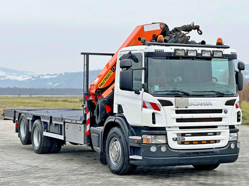 Scania P 420* PLATFORM 6,80m * PK 29002+FUNK * TOP - Kamion s otvorenim sandukom, Kamion s kranom: slika Scania P 420* PLATFORM 6,80m * PK 29002+FUNK * TOP - Kamion s otvorenim sandukom, Kamion s kranom Scania P 420* PLATFORM 6,80m * PK 29002+FUNK * TOP - Kamion s otvorenim sandukom, Kamion s kranom: slika Scania P 420* PLATFORM 6,80m * PK 29002+FUNK * TOP - Kamion s otvorenim sandukom, Kamion s kranom