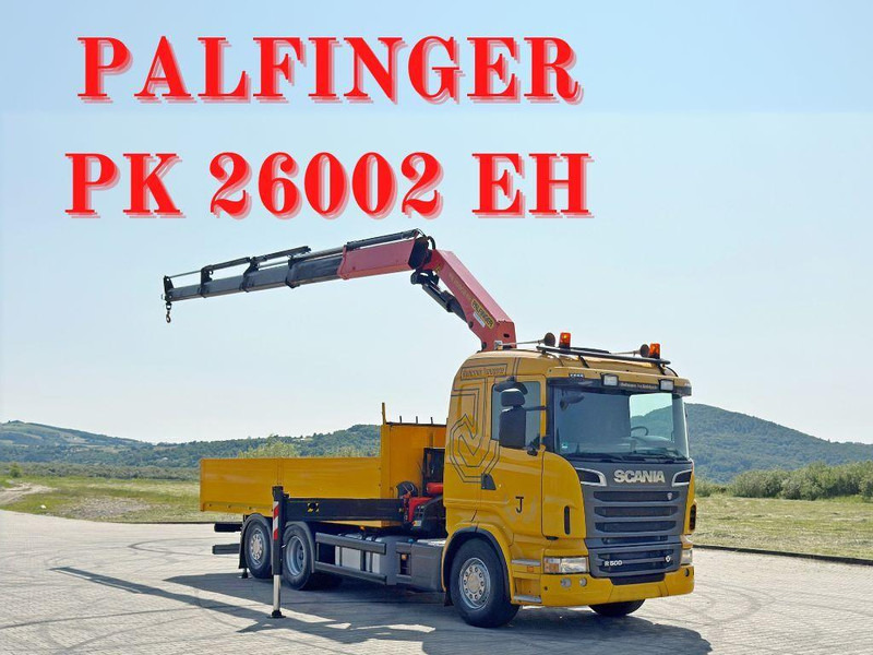 Scania R 500 * PK 26002 EH + FUNK * TOPZUSTAND - Kamion s otvorenim sandukom, Kamion s kranom: slika Scania R 500 * PK 26002 EH + FUNK * TOPZUSTAND - Kamion s otvorenim sandukom, Kamion s kranom Scania R 500 * PK 26002 EH + FUNK * TOPZUSTAND - Kamion s otvorenim sandukom, Kamion s kranom: slika Scania R 500 * PK 26002 EH + FUNK * TOPZUSTAND - Kamion s otvorenim sandukom, Kamion s kranom