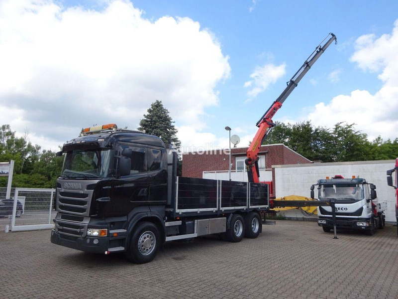 Scania R620 V8 - Flatbed+crane - Kamion s otvorenim sandukom, Kamion s kranom: slika Scania R620 V8 - Flatbed+crane - Kamion s otvorenim sandukom, Kamion s kranom Scania R620 V8 - Flatbed+crane - Kamion s otvorenim sandukom, Kamion s kranom: slika Scania R620 V8 - Flatbed+crane - Kamion s otvorenim sandukom, Kamion s kranom