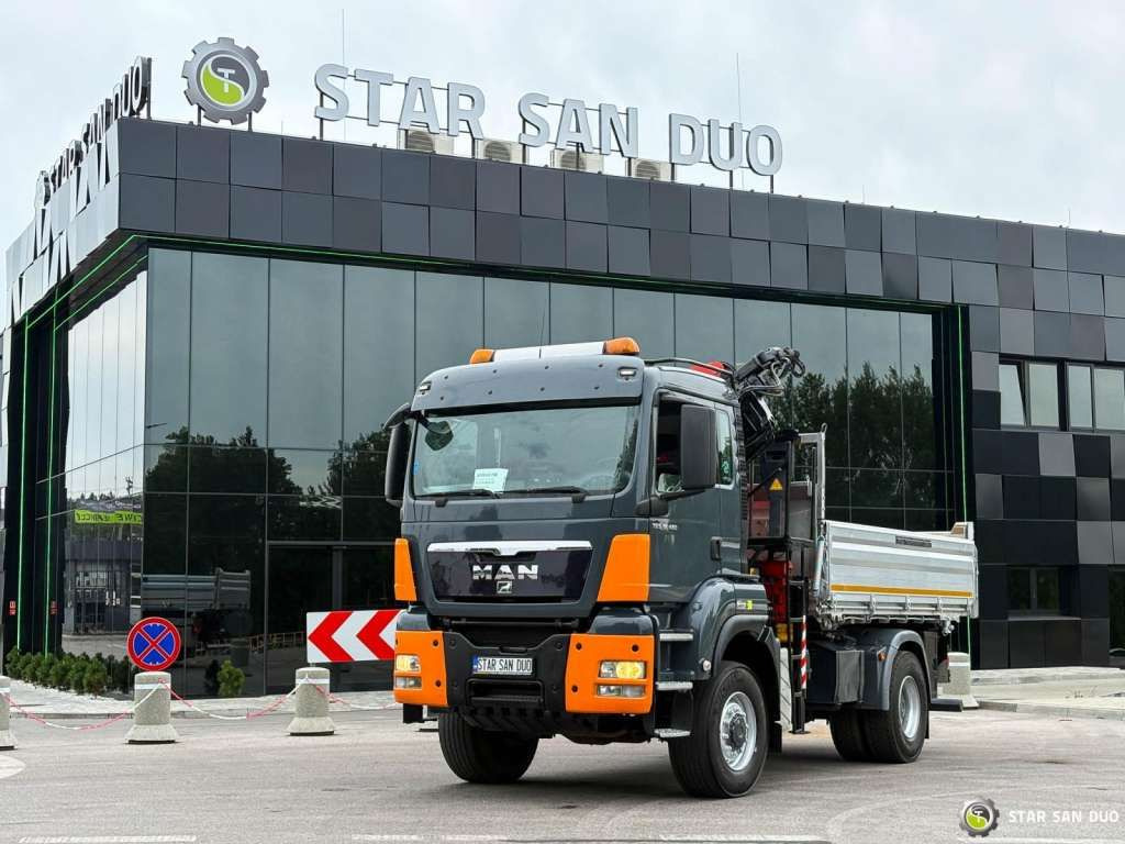 Kamion s kranom MAN  TGS 18.480  PALFINGER PK 16502 HDS Crane,Kipper: slika Kamion s kranom MAN  TGS 18.480  PALFINGER PK 16502 HDS Crane,Kipper
