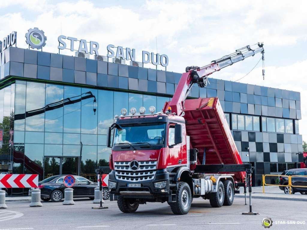 Mercedes-Benz AROCS 3345 6x6 HMF 3220 Winch Crane Tipper - Kiper: slika Mercedes-Benz AROCS 3345 6x6 HMF 3220 Winch Crane Tipper - Kiper Mercedes-Benz AROCS 3345 6x6 HMF 3220 Winch Crane Tipper - Kiper: slika Mercedes-Benz AROCS 3345 6x6 HMF 3220 Winch Crane Tipper - Kiper