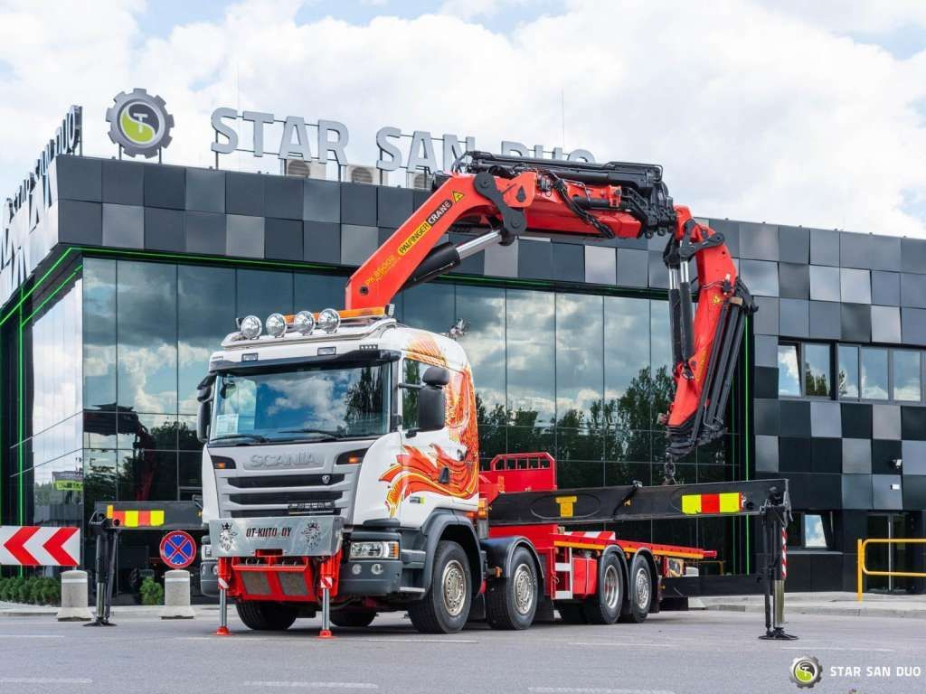 Scania G450 8x2 PALFINGER PK 85002 Fly Jib Winch - Kamion s kranom: slika Scania G450 8x2 PALFINGER PK 85002 Fly Jib Winch - Kamion s kranom Scania G450 8x2 PALFINGER PK 85002 Fly Jib Winch - Kamion s kranom: slika Scania G450 8x2 PALFINGER PK 85002 Fly Jib Winch - Kamion s kranom