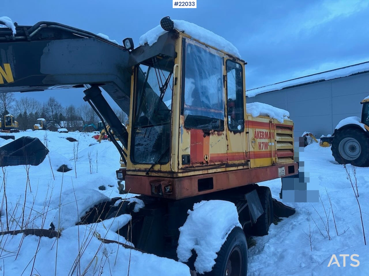 Bager na kotačima Åkerman H7M hjulgraver m/ skuffe: slika Bager na kotačima Åkerman H7M hjulgraver m/ skuffe