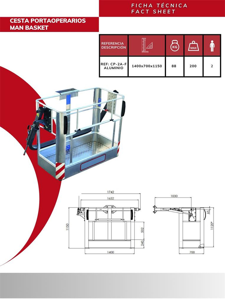 Aluminum Operator Basket CP-2A-F - Priključak za Kamionska dizalica: slika Aluminum Operator Basket CP-2A-F - Priključak za Kamionska dizalica Aluminum Operator Basket CP-2A-F - Priključak za Kamionska dizalica: slika Aluminum Operator Basket CP-2A-F - Priključak za Kamionska dizalica