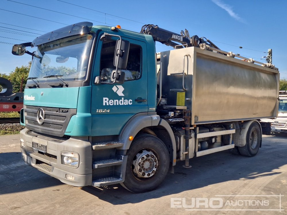2011 Mercedes Axor 1824L 4x2, Crane, Stamps, Stainless Steel Container (German Reg. Docs. Available) - Kiper: slika 2011 Mercedes Axor 1824L 4x2, Crane, Stamps, Stainless Steel Container (German Reg. Docs. Available) - Kiper 2011 Mercedes Axor 1824L 4x2, Crane, Stamps, Stainless Steel Container (German Reg. Docs. Available) - Kiper: slika 2011 Mercedes Axor 1824L 4x2, Crane, Stamps, Stainless Steel Container (German Reg. Docs. Available) - Kiper