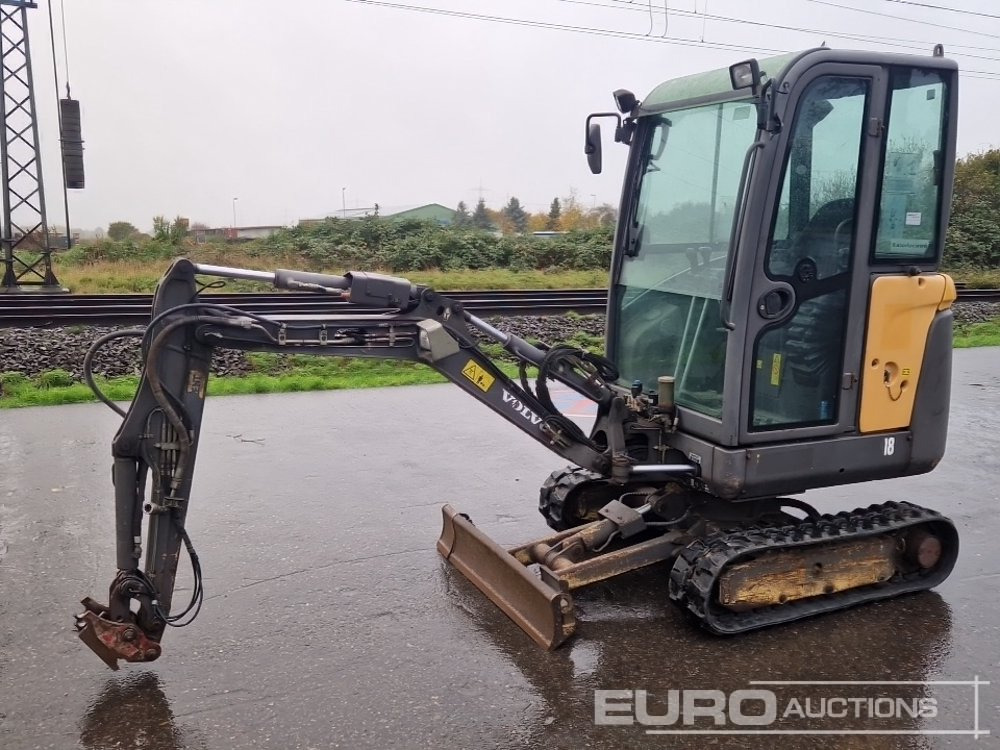 2012 Volvo EC18C - Mini bager: slika 2012 Volvo EC18C - Mini bager 2012 Volvo EC18C - Mini bager: slika 2012 Volvo EC18C - Mini bager