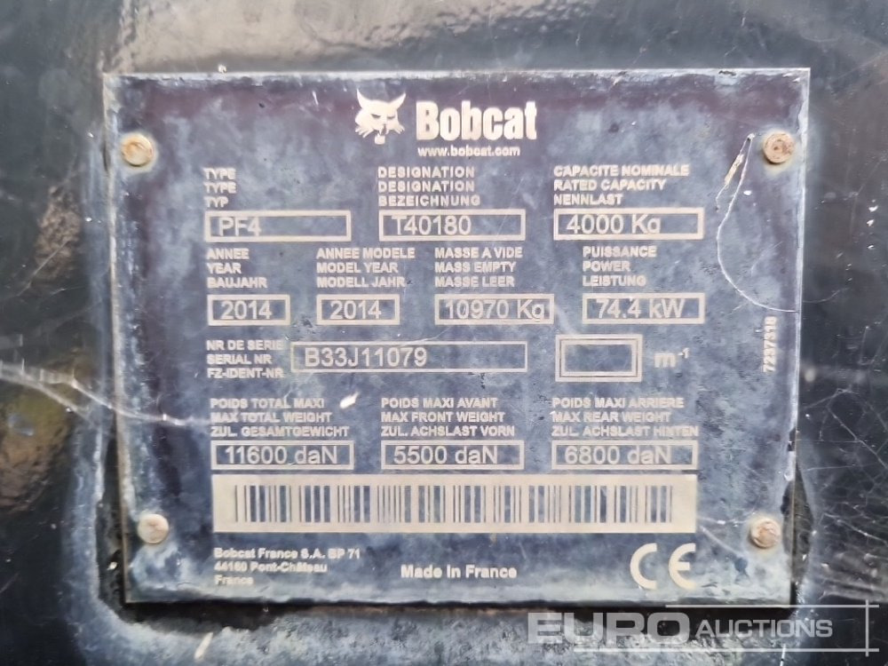 Teleskopski rukovatelj 2014 Bobcat T40180: slika Teleskopski rukovatelj 2014 Bobcat T40180