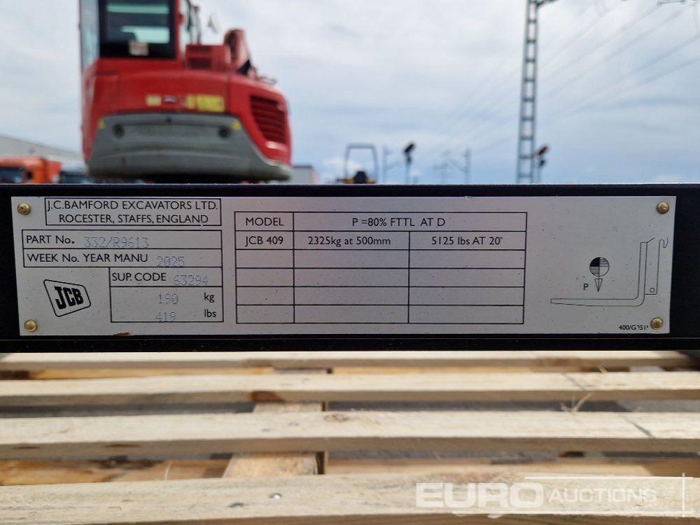 Oprema za rukovanje materijalima Forks to suit JCB 409SV: slika Oprema za rukovanje materijalima Forks to suit JCB 409SV