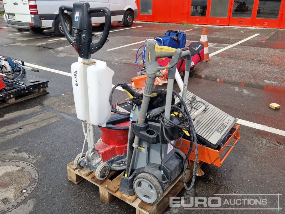 Pallet Of Ground Scraper, Pressure Washer, Masonry Saws - Građevinska oprema: slika Pallet Of Ground Scraper, Pressure Washer, Masonry Saws - Građevinska oprema Pallet Of Ground Scraper, Pressure Washer, Masonry Saws - Građevinska oprema: slika Pallet Of Ground Scraper, Pressure Washer, Masonry Saws - Građevinska oprema
