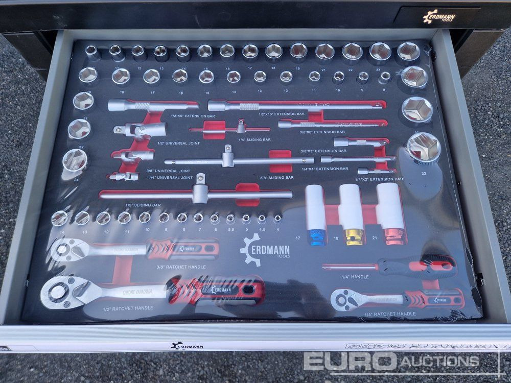 Unused Erdmann XXl Edition 7 Drawer Tool Cabinet c/w Profi Tools - Oprema za radionice: slika Unused Erdmann XXl Edition 7 Drawer Tool Cabinet c/w Profi Tools - Oprema za radionice Unused Erdmann XXl Edition 7 Drawer Tool Cabinet c/w Profi Tools - Oprema za radionice: slika Unused Erdmann XXl Edition 7 Drawer Tool Cabinet c/w Profi Tools - Oprema za radionice