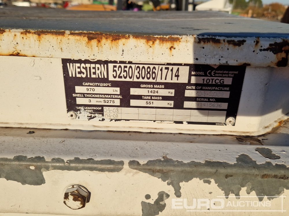 2008 Western 1000Ltr Diesel Bowser - Cisterna za skladištenje: slika 2008 Western 1000Ltr Diesel Bowser - Cisterna za skladištenje 2008 Western 1000Ltr Diesel Bowser - Cisterna za skladištenje: slika 2008 Western 1000Ltr Diesel Bowser - Cisterna za skladištenje