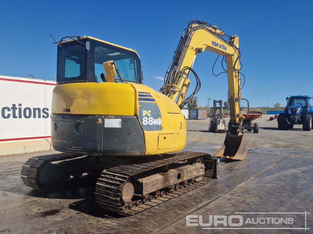 2010 Komatsu PC88MR-8 - Mini bager: slika  2010 Komatsu PC88MR-8 - Mini bager 2010 Komatsu PC88MR-8 - Mini bager: slika  2010 Komatsu PC88MR-8 - Mini bager
