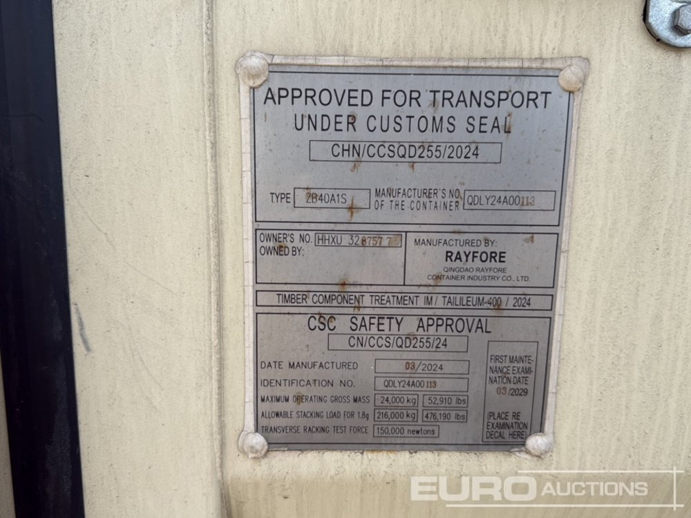 Brodski kontejner 2024 40' HQ Container, One Side Multi-Door, 4 Doors: slika Brodski kontejner 2024 40' HQ Container, One Side Multi-Door, 4 Doors Brodski kontejner 2024 40' HQ Container, One Side Multi-Door, 4 Doors: slika Brodski kontejner 2024 40' HQ Container, One Side Multi-Door, 4 Doors
