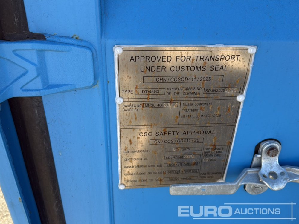 Brodski kontejner 2025 40' HC Container, One Side, Milti-Doors 4 Doors/ Contenedor: slika Brodski kontejner 2025 40' HC Container, One Side, Milti-Doors 4 Doors/ Contenedor