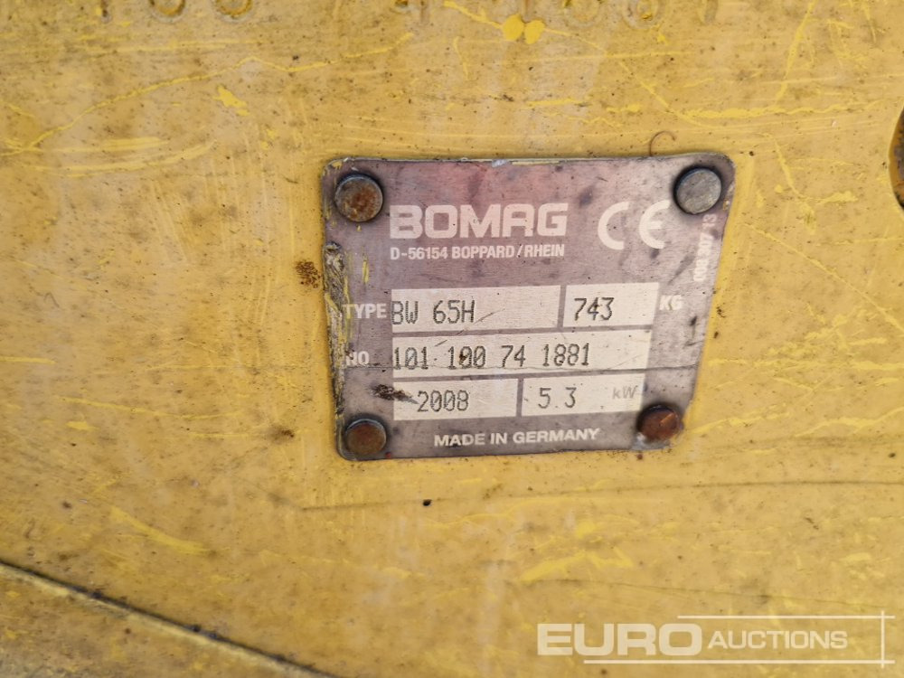 Stroj za asfaltiranje Bomag BW65H: slika Stroj za asfaltiranje Bomag BW65H