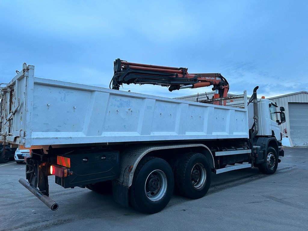 Kiper, Kamion s kranom Scania P380: slika Kiper, Kamion s kranom Scania P380