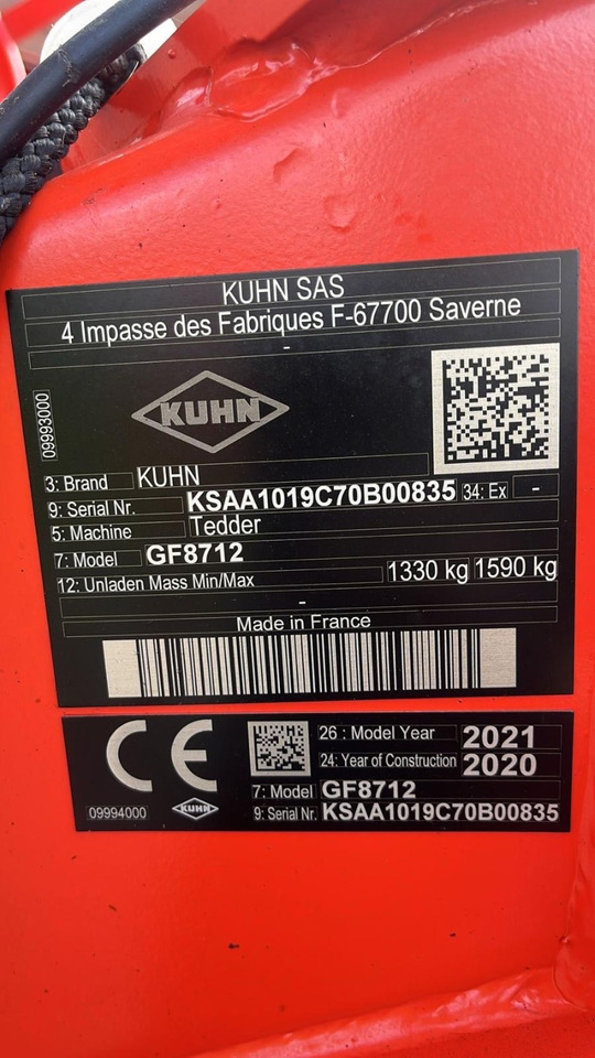 Kuhn GF8712 - Prevrtač sijena/ Grabulje: slika Kuhn GF8712 - Prevrtač sijena/ Grabulje Kuhn GF8712 - Prevrtač sijena/ Grabulje: slika Kuhn GF8712 - Prevrtač sijena/ Grabulje