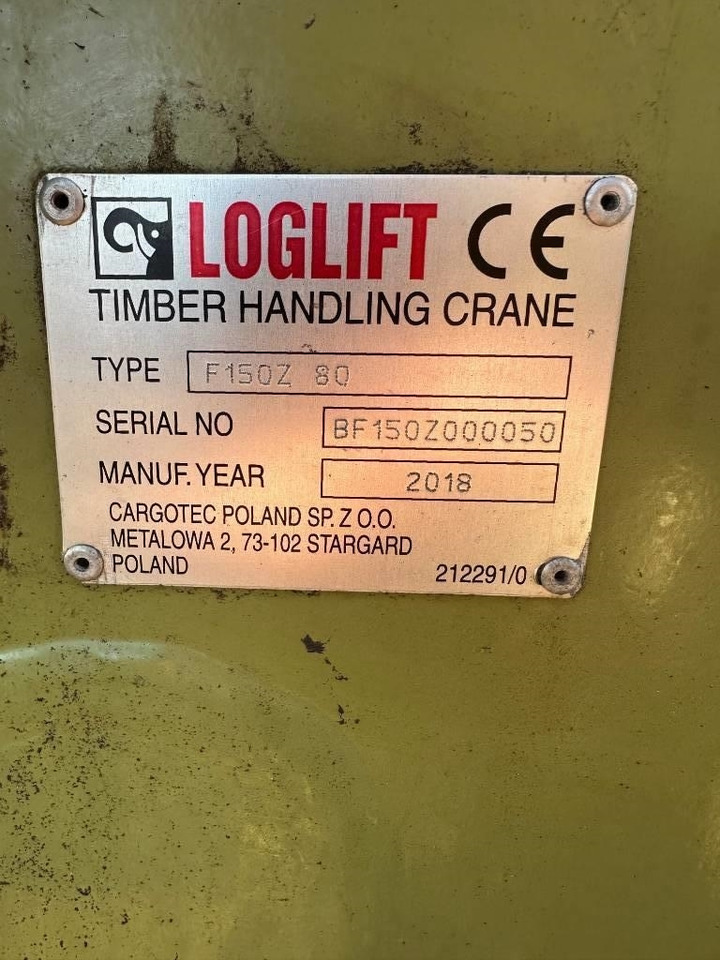 Kamionska dizalica Loglift F150 Z80: slika Kamionska dizalica Loglift F150 Z80