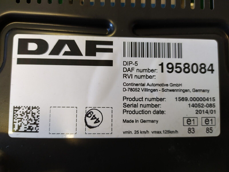 DAF CLUSTER - DISPLAY - Ploča s instrumentima za Kamion: slika DAF CLUSTER - DISPLAY - Ploča s instrumentima za Kamion DAF CLUSTER - DISPLAY - Ploča s instrumentima za Kamion: slika DAF CLUSTER - DISPLAY - Ploča s instrumentima za Kamion