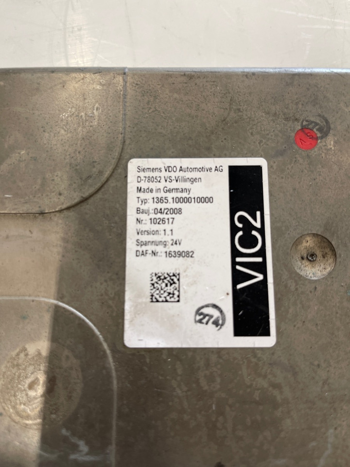 DAF VIC2 1639082 - Električni sustav za Kamion: slika DAF VIC2 1639082 - Električni sustav za Kamion DAF VIC2 1639082 - Električni sustav za Kamion: slika DAF VIC2 1639082 - Električni sustav za Kamion