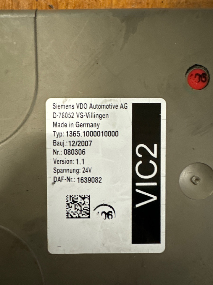 DAF VIC2 1639082 - Električni sustav za Kamion: slika DAF VIC2 1639082 - Električni sustav za Kamion DAF VIC2 1639082 - Električni sustav za Kamion: slika DAF VIC2 1639082 - Električni sustav za Kamion