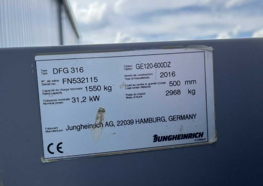 Jungheinrich DFG316 - Diesel viličar: slika Jungheinrich DFG316 - Diesel viličar Jungheinrich DFG316 - Diesel viličar: slika Jungheinrich DFG316 - Diesel viličar
