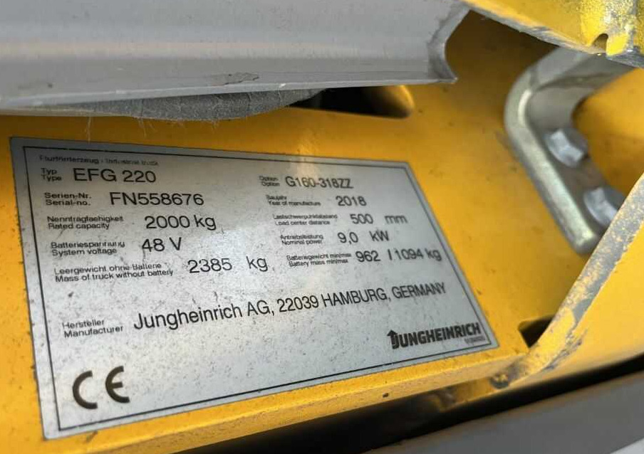 Jungheinrich EFG220 - Električni viličar: slika Jungheinrich EFG220 - Električni viličar Jungheinrich EFG220 - Električni viličar: slika Jungheinrich EFG220 - Električni viličar