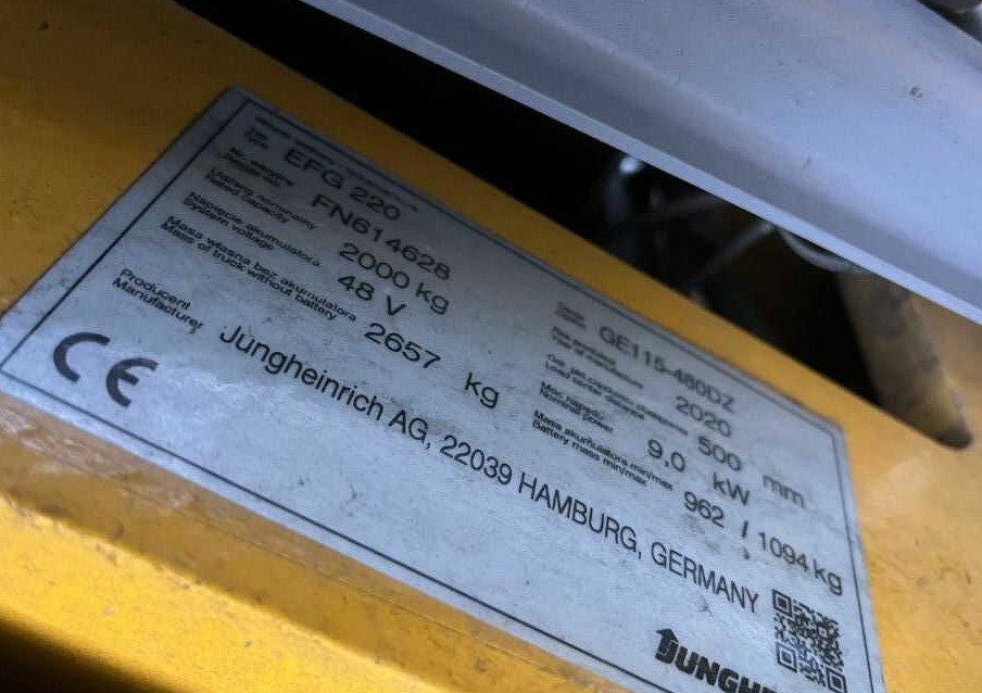 Jungheinrich EFG220 - Električni viličar: slika Jungheinrich EFG220 - Električni viličar Jungheinrich EFG220 - Električni viličar: slika Jungheinrich EFG220 - Električni viličar